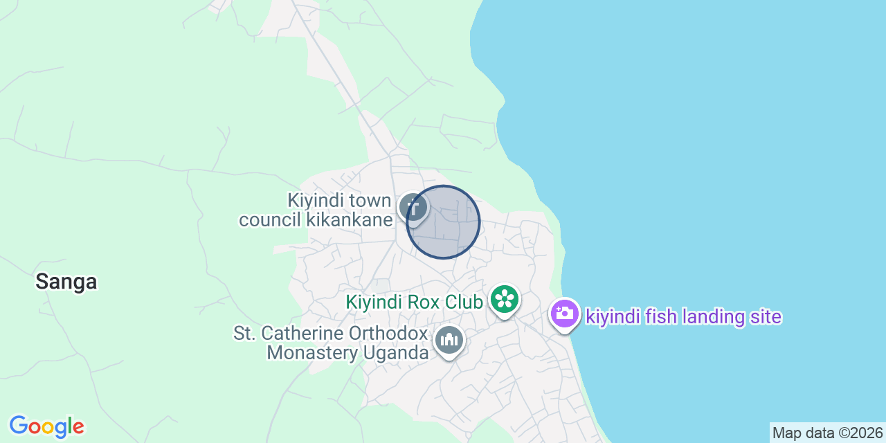 Map of the area around Mukono, Kampala, Mukono