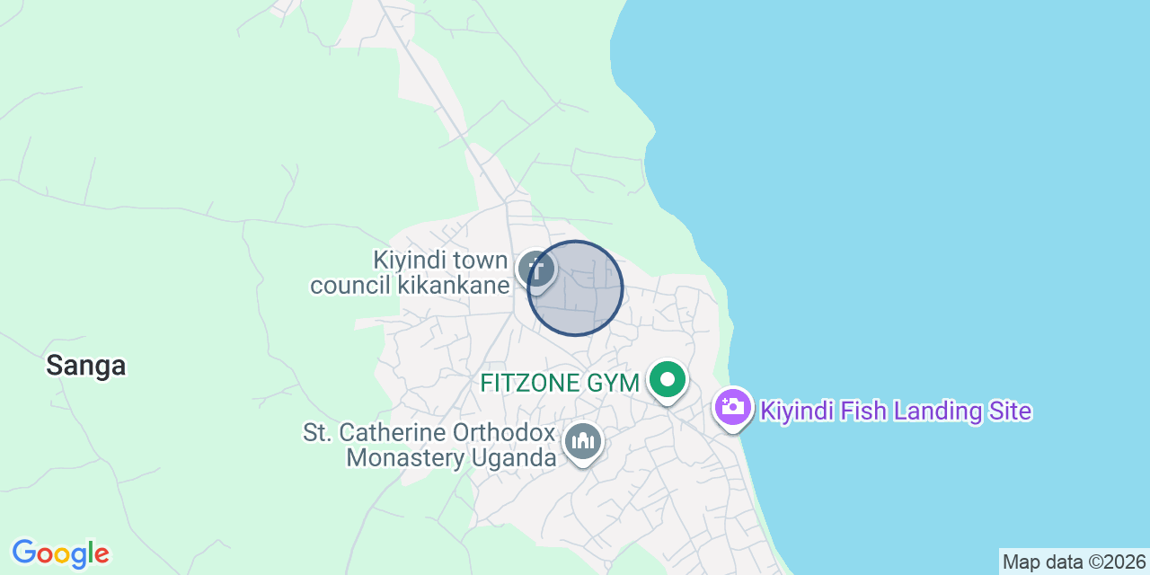 Map of the area around mukono, Mukono
